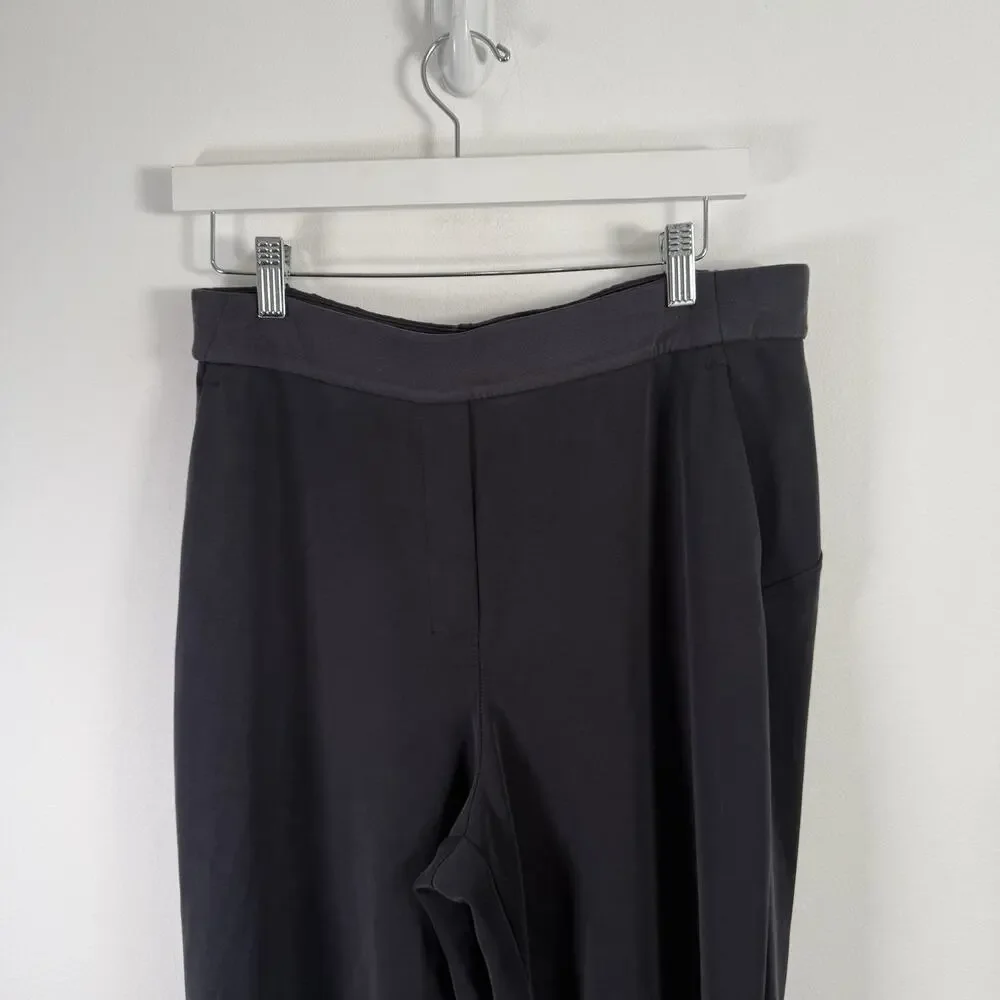 Lululemon Softstreme Relaxed High Rise Pant Black Commuter‎ Travel Womens 10